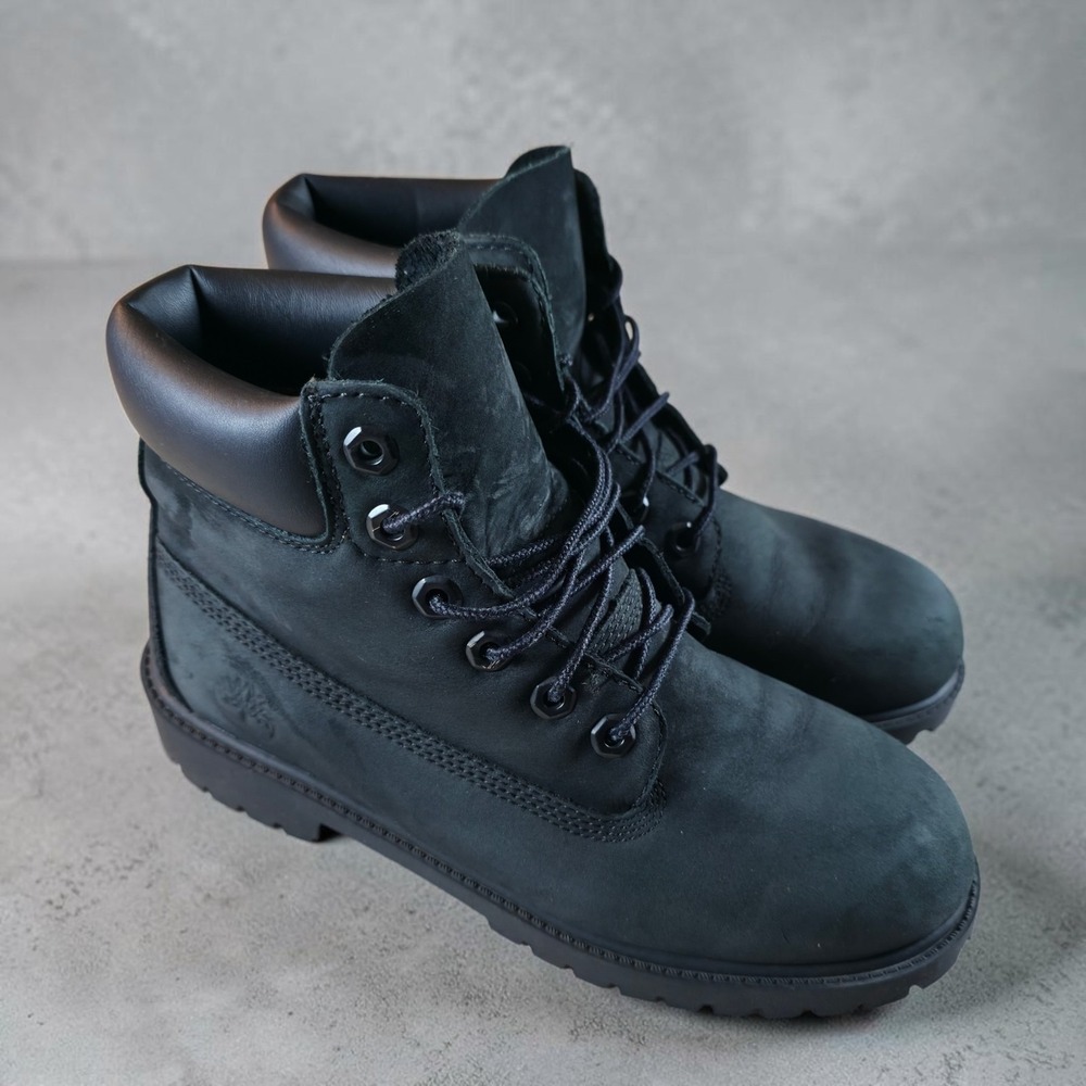 Timberland Triple Black 6in Boots Mens Size 6 / Women's Size 7.5 Waterproof